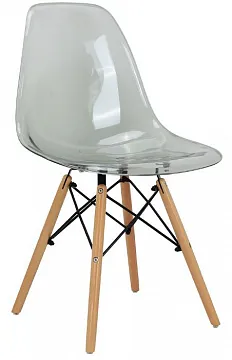 Стул Eames прозрачный серый
