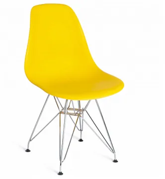Стул CINDY IRON CHAIR (EAMES) желтый
