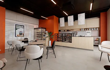 Дизайн-проект кофейни Bodro Coffee в Москве
