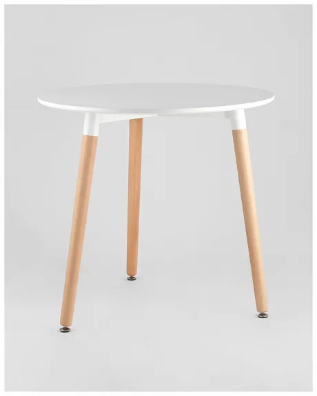 Стол круглый EAMES DST NEW D80 белый фото 2