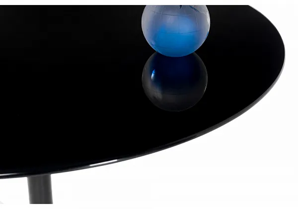 Стол Tulip 90 black glass фото 2