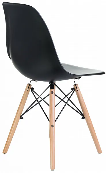 Стул DSW ножки светлый бук, цвет чёрный B-03 фото 5