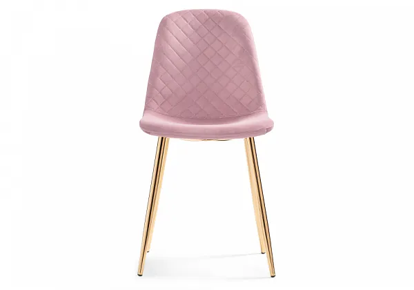 Стул на металлокаркасе Dabl light purple/ gold фото 3