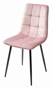 Стул BARI UF910-07 PINK, велюр / черный каркас