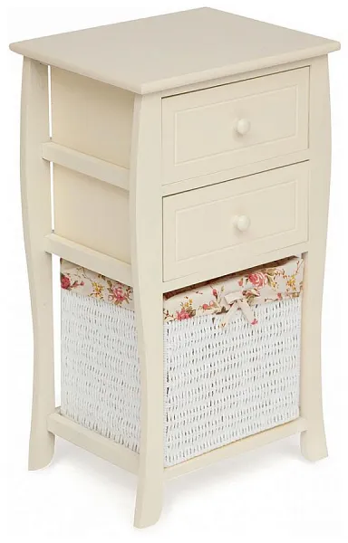 Тумба с корзиной и 2 ящиками secret De Maison ARC 2 ( mod. HX16-827 S ) paulownia, мдф, 70x40x30см, butter white (слоновая кость)