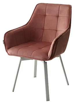Стул MAVERICK BLUVEL-52 PINK/ белый каркас, поворот.360 град.