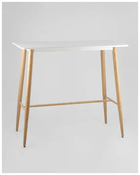 Стол барный Eames NEW DSW 120*60*106 белый фото 3