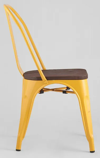 Стул TOLIX WOOD желтый фото 3