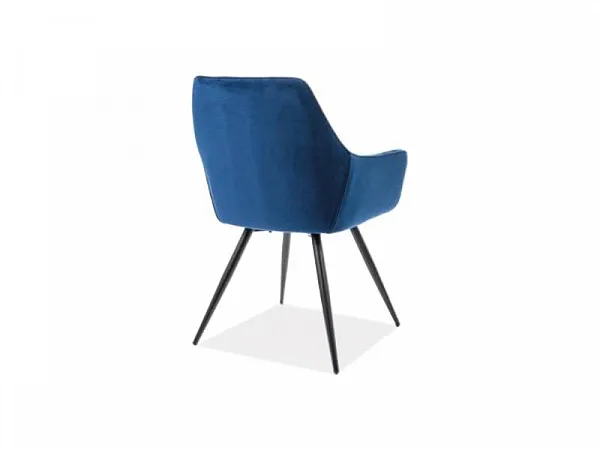 Стул кухонный Signal CHERRY Velvet Bluvel 86 (темно-синий/черный мат) фото 2