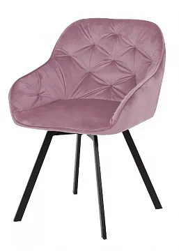 Стул GALE BLUVEL-52 PINK поворот.360 град., велюр