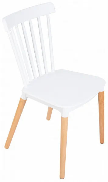 Стул THEO ножки светлый бук, цвет белый W-02 фото 10