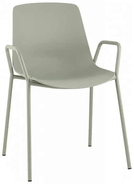 Стул Kaira пластик серо-зеленый фото 2