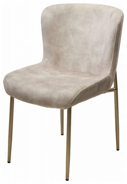 Стул MATTEO Beige color-021, велюр / золотой
