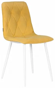 Стул CHILLY ROMBO Горчичный Simple 15, основание белый
