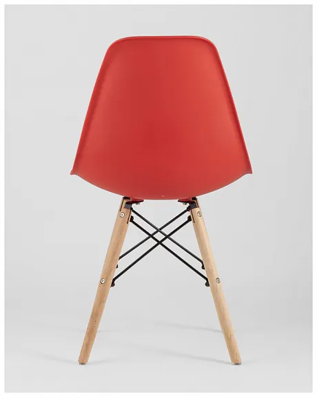 Стул Eames Style DSW красный (разборный каркас) фото 8