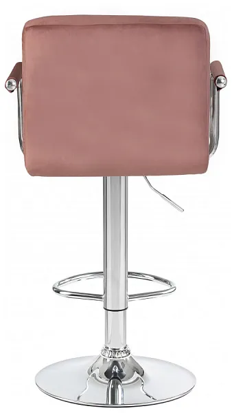 Стул барный KRUGER ARM пудрово-розовый велюр MJ9-32 фото 6