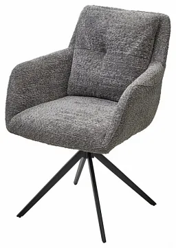 Стул MEADOW 360 градусов поворот Темно-серый XD841-16, букле