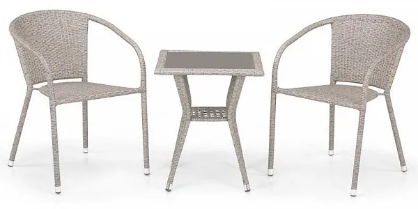 Комплект плетеной мебели T25C/Y137C-W85 Latte (2+1)