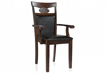 Кресло Luiza dirty oak / dark brown