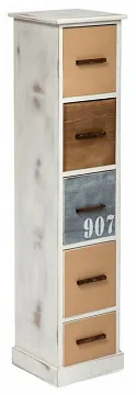 Тумба Secret De Maison MARITIME 5 павловния, античный белый/серый/коричневый