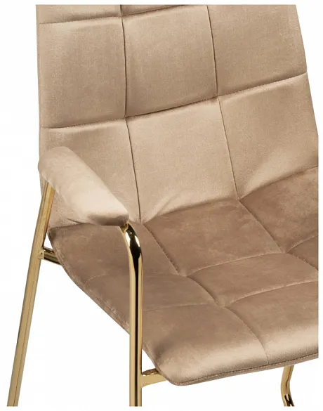 Стул на металлокаркасе Lana beige / gold фото 10