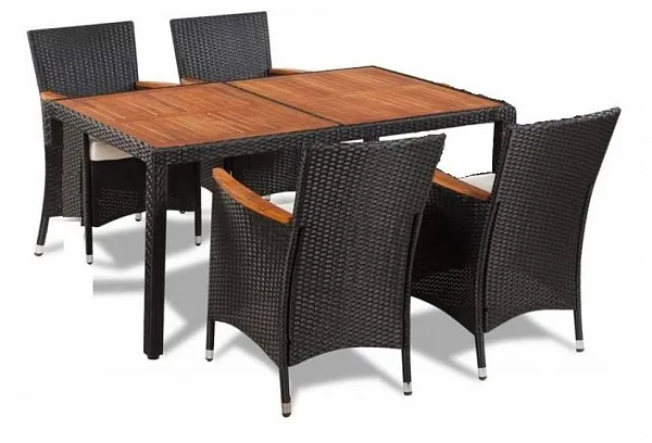 Комплект плетеной мебели AFM-460 150x90 Brown (4+1)