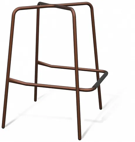 Стул барный SHT-ST31/S29 красный ral3020/медный металлик фото 3