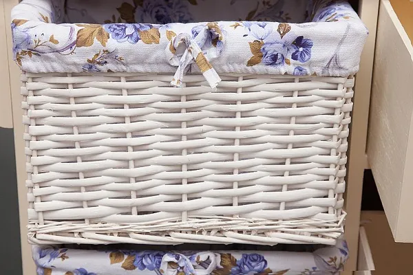 Гладильный комод с 3-я корзинами Secret De Maison PLANCHE ( mod. HX13-302 ) paulownia, мдф, 130x32x82см, butter white (слоновая кость) фото 4