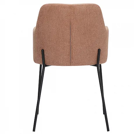 Стул Dwight, фактурный шенилл, коралловый фото 11