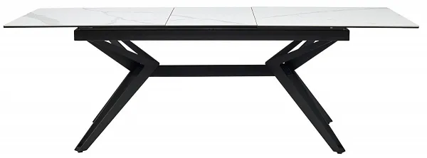 Стол URBINO 180 MATTE STATUARIO Белый мрамор матовый, керамика/ черный каркас, ®DISAUR фото 4