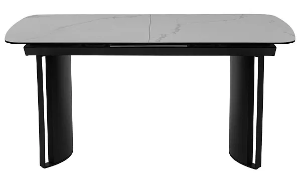 Стол RASMUS 160 TL-45 Белый мрамор, испанская керамика / черный каркас, ®DISAUR фото 13