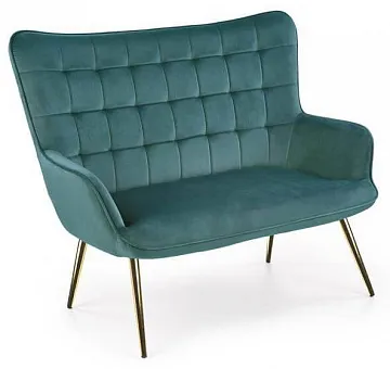 Софа Halmar CASTEL 2 XL (темно-зеленый/золотой)