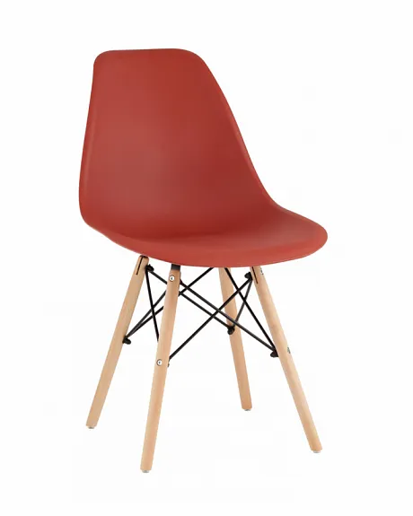 Стул Eames Style DSW терракотовый (разборный каркас)