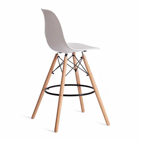 Стул барный Cindy Bar Chair (mod. 80-1) Белый, натуральный фото 3