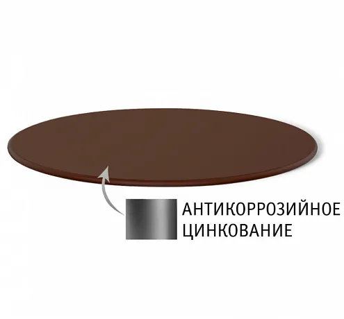 Столешница SHT-TT D760 мм коричневый муар (цинк)
