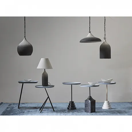 Столик кофейный Sustainable Collection, D38 см, серый/черно-белый фото 6