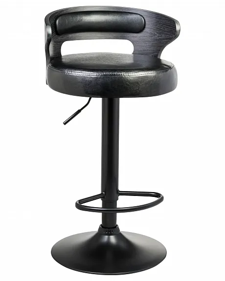 Стул барный DOBRIN FRED BLACK (чёрное дерево, чёрный) фото 2