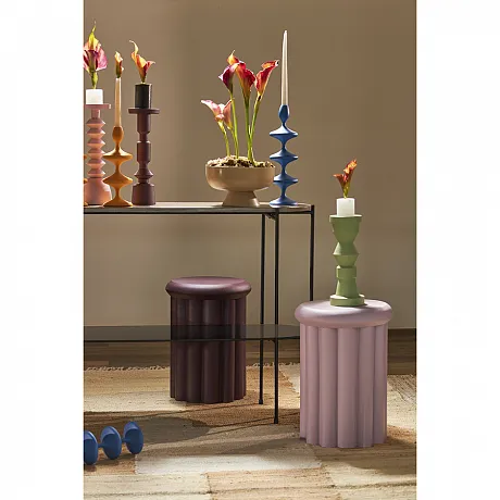 Столик приставной Vivlend, D37 см, сливовый фото 5