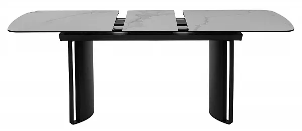 Стол RASMUS 160 TL-45 Белый мрамор, испанская керамика / черный каркас, ®DISAUR фото 10