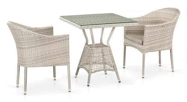 Комплект плетеной мебели T706/Y350-W85 2Pcs Latte