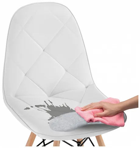 Стул деревянный Kvadro 1 white / wood фото 9