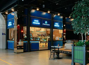 Барная стойка для кафе-пекарни Cinnabon в ТРК Vokzal 1853 Фото 2