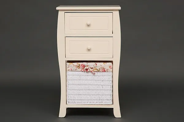 Тумба с корзиной и 2 ящиками secret De Maison ARC 2 ( mod. HX16-827 S ) paulownia, мдф, 70x40x30см, butter white (слоновая кость) фото 4