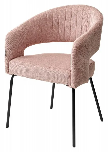 Стул SNUG WZ2042-10 пепел розы, фактурный велюр / черный каркас