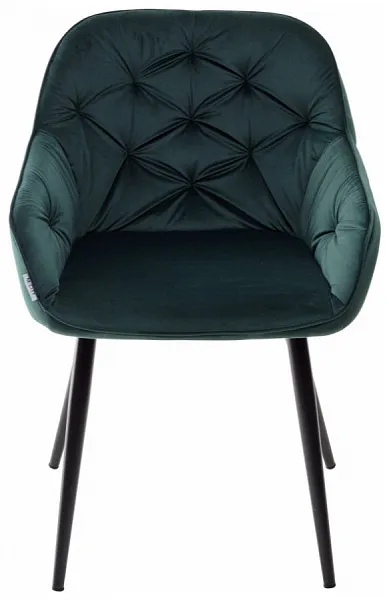Стул BREEZE BLUVEL-78 GREEN, велюр / черный каркас, велюр фото 2