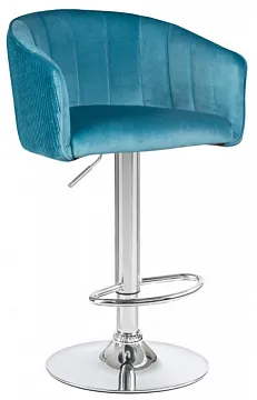 Стул барный DARCY морской волны велюр 1922-7