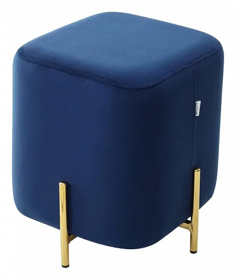 Пуф ARES BLUVEL-86 NAVY BLUE / GOLD