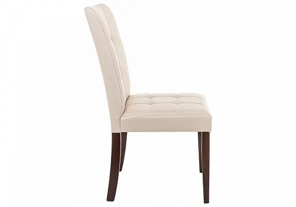 Стул деревянный Madina dark walnut / fabric cream фото 5