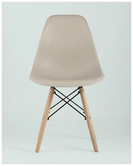 Стул Eames Style DSW бежевый (разборный каркас) фото 8