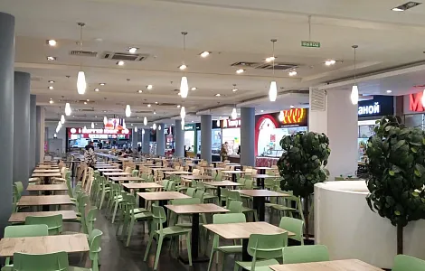 Мебель для фудкорта в ТЦ Серебряный город, Иваново